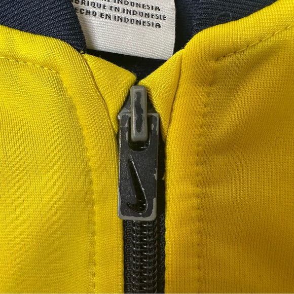 Nike Kids Yellow and Blue zip up sweater jacket - Picture 6 of 9